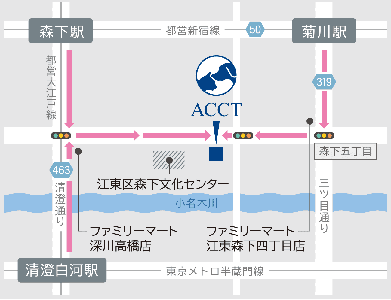 病院までの地図